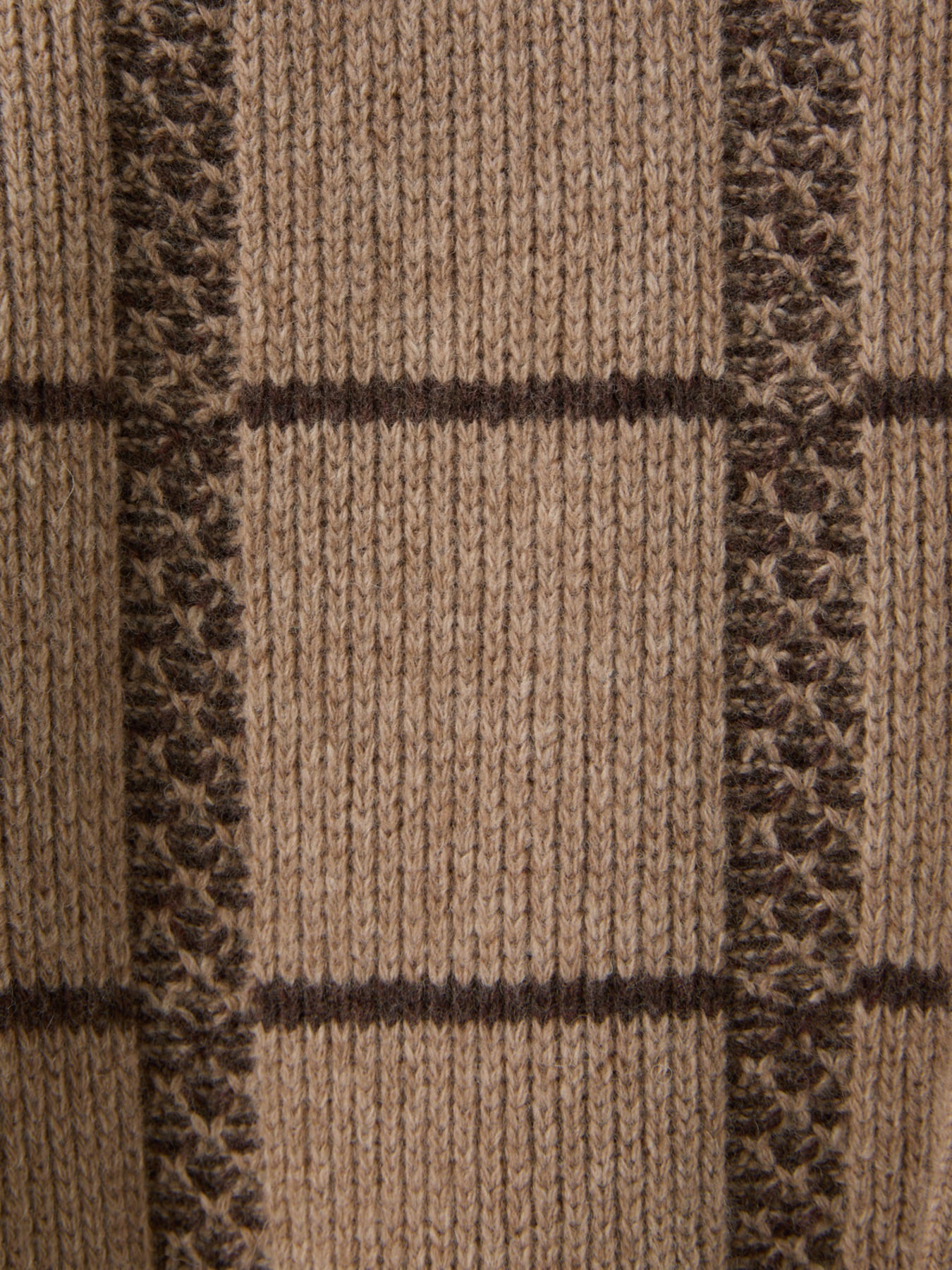 Recto - Square Jaquard Collar Cardigan (Sepia Beige) product image 11 | TRAB K-Fashion Australia