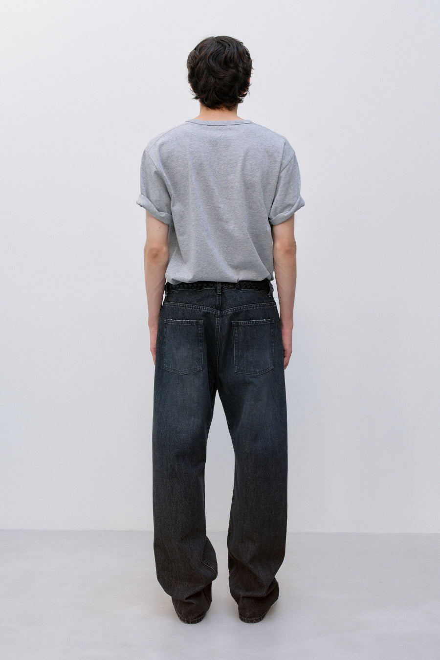 Insilence - Western Boots Graphic T-shirt (Melange Grey) product image 5 | TRAB K-Fashion Australia