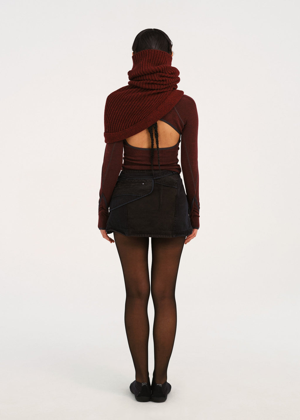 Hyein Seo - Wool Snood (Burgundy) product image 4 | TRAB K-Fashion Australia
