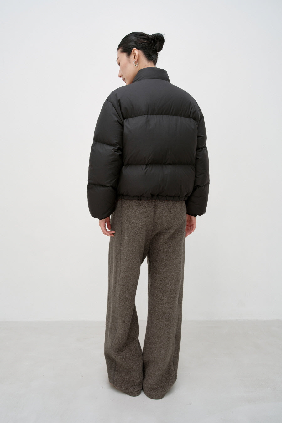 Insilence - Alpaca Wool Jersey Pants (Brown) product image 6 | TRAB K-Fashion Australia
