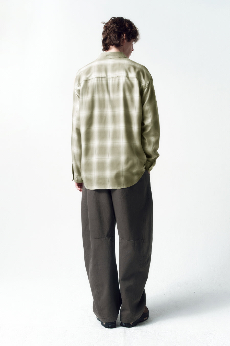 Insilence - Incision Curved Pants (Taupe Brown) product image 4 | TRAB K-Fashion Australia