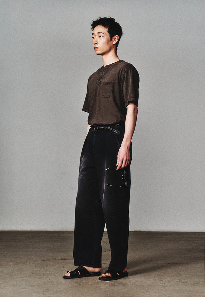 Art if acts - Henley S/S Tee (Faded Charcoal) product image 3 | TRAB K-Fashion Australia