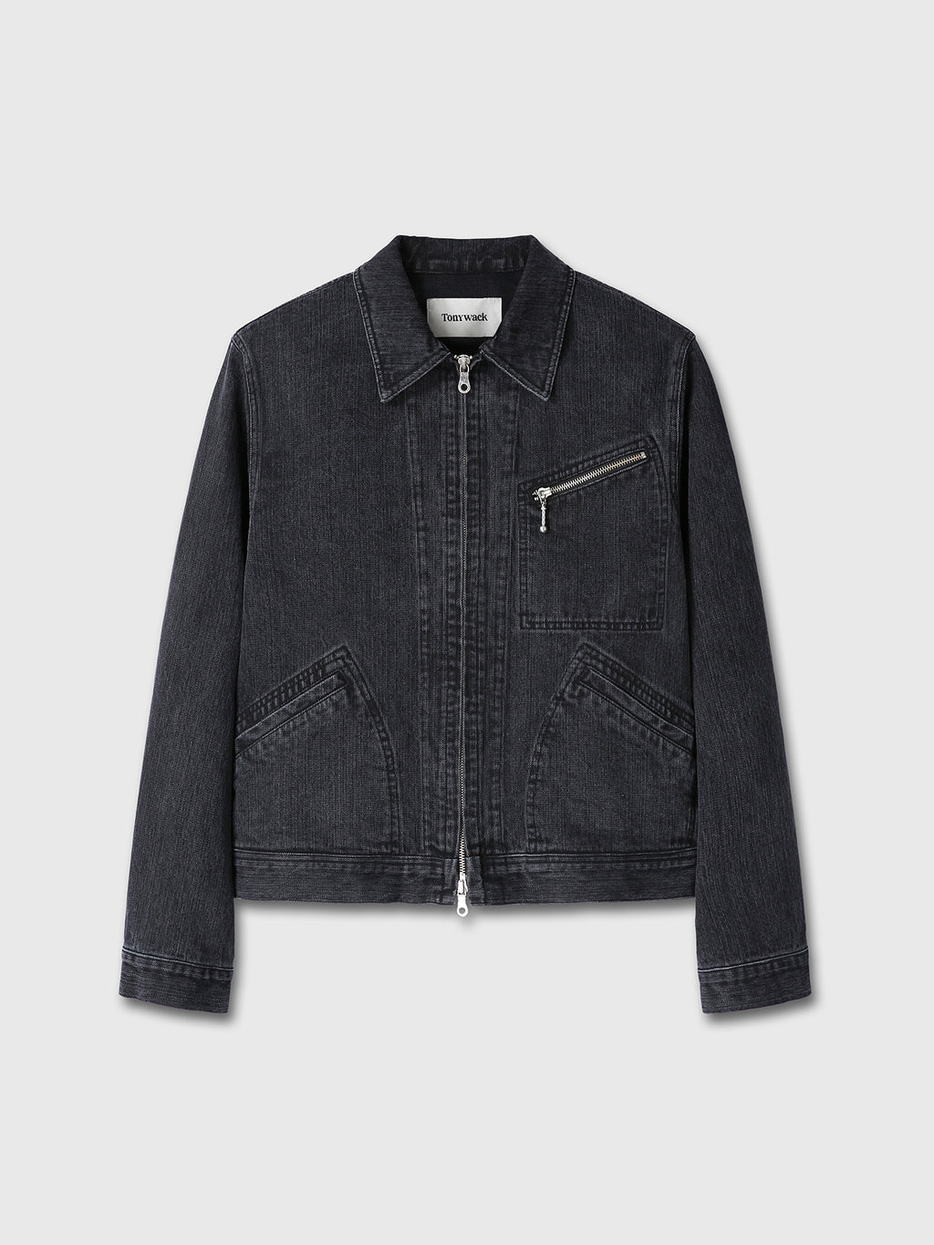 Tonywack - Cord Twill Denim Zipprerd Jacket (Faded Black) product image 9 | TRAB K-Fashion Australia
