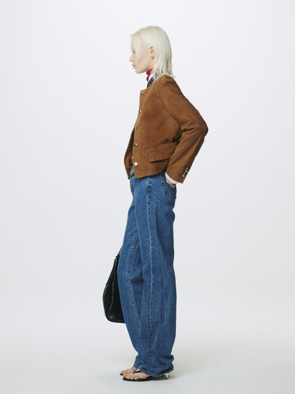 Tonywack - Twisted Seam Straight-Leg Denim Jeans (Washed Blue) product image 4 | TRAB K-Fashion Australia