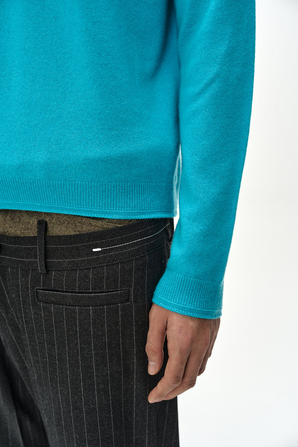 Andersson Bell - Shane Cashmere Crew-Neck Sweater (Blue) product image 7 | TRAB K-Fashion Australia