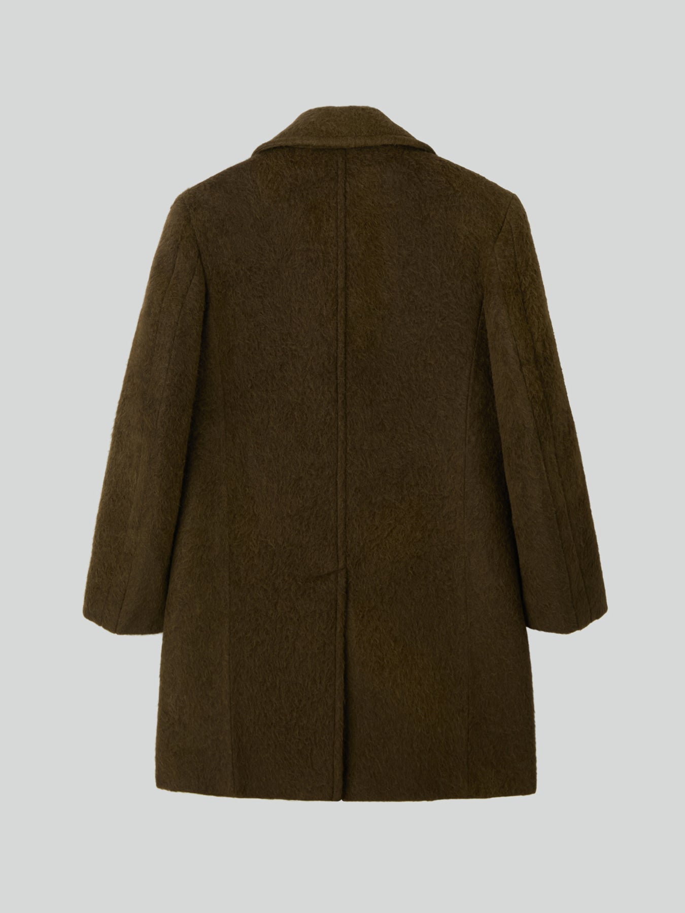 Recto - Lama Wool Vintage Pea Coat (Khaki Brown) product image 8 | TRAB K-Fashion Australia