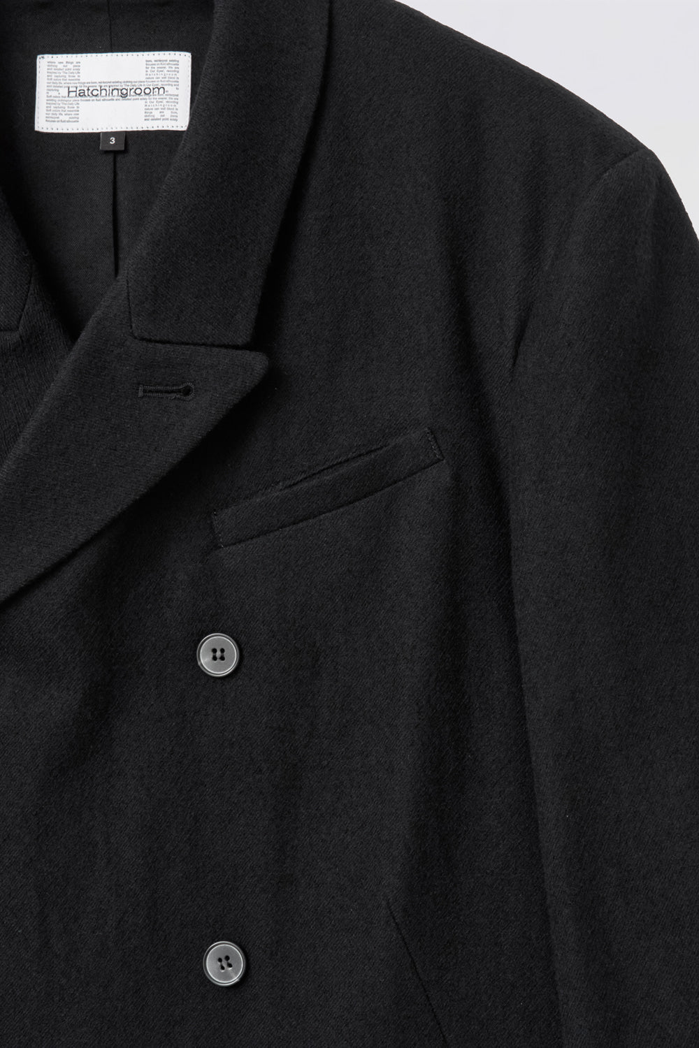 Hatchingroom - Darted Double Breasted Coat (Black) product image 4 | TRAB K-Fashion Australia