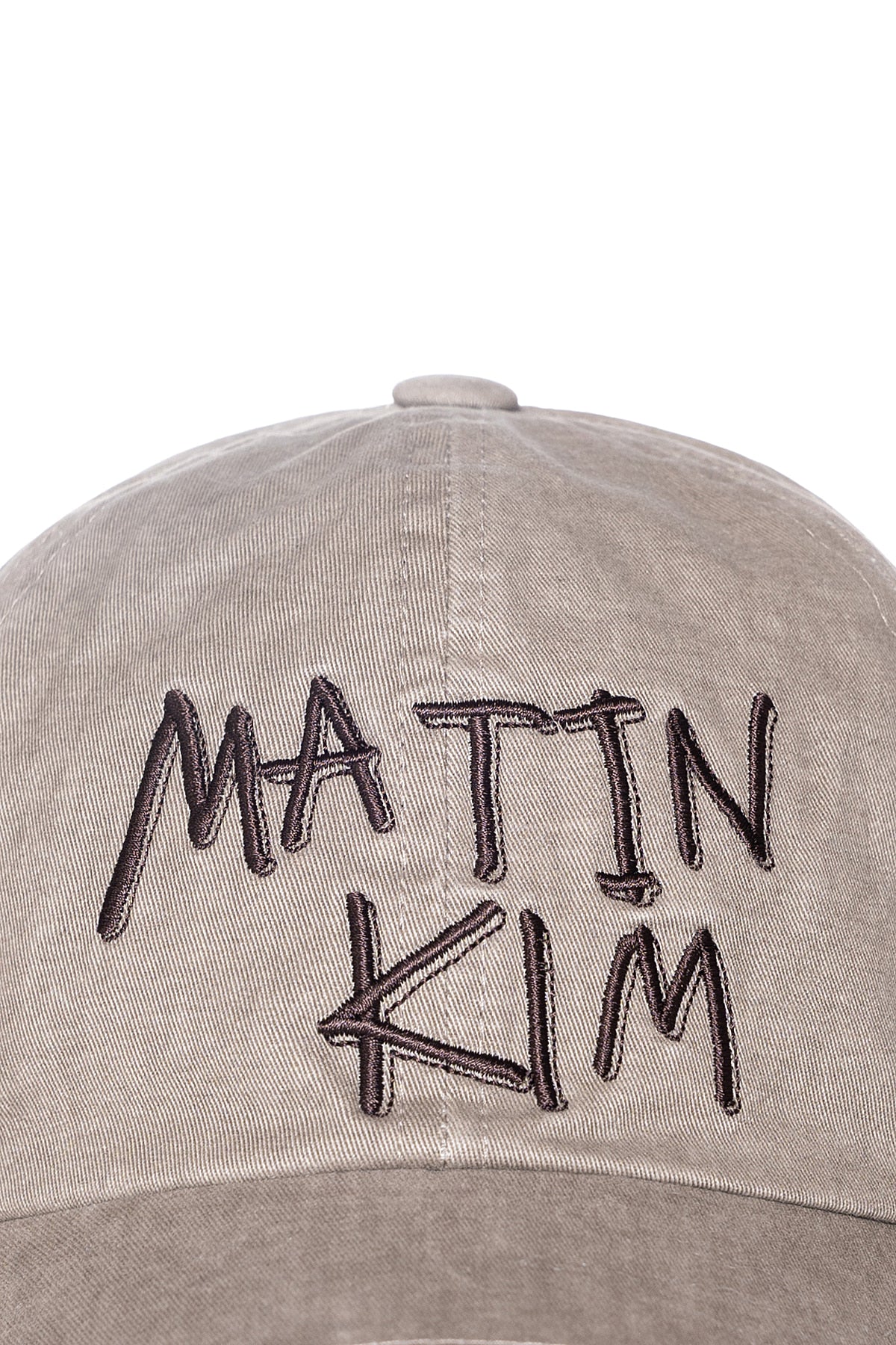 Matin Kim - Vintage Washed Graffiti Ball Cap (Khaki Brown) product image 4 | TRAB K-Fashion Australia