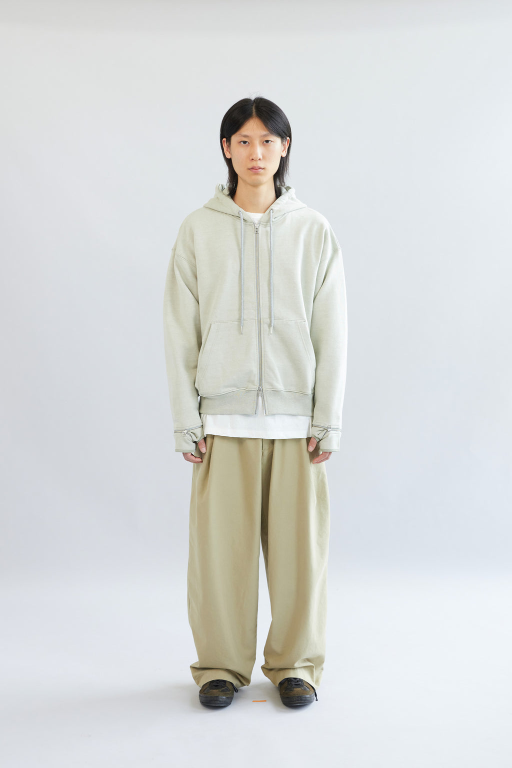 Hatchingroom - Boxer Zip Hoodie Pigment Dyed (Olive) product image 4 | TRAB K-Fashion Australia