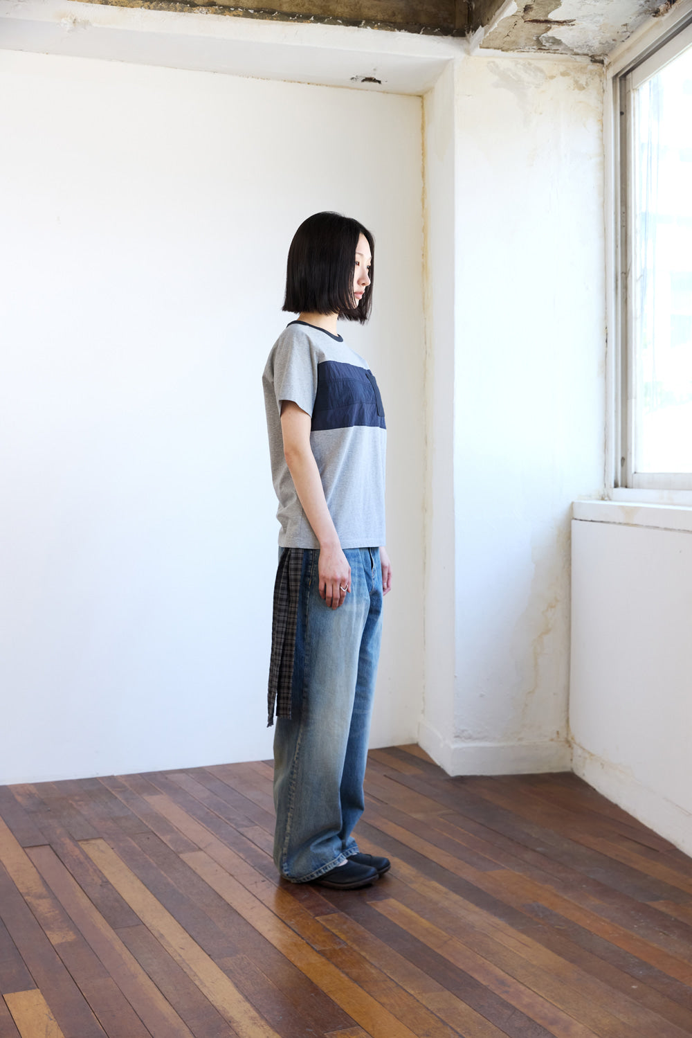 Hatchingroom - Patchwork Ringer Tee (M.Grey) product image 11 | TRAB K-Fashion Australia