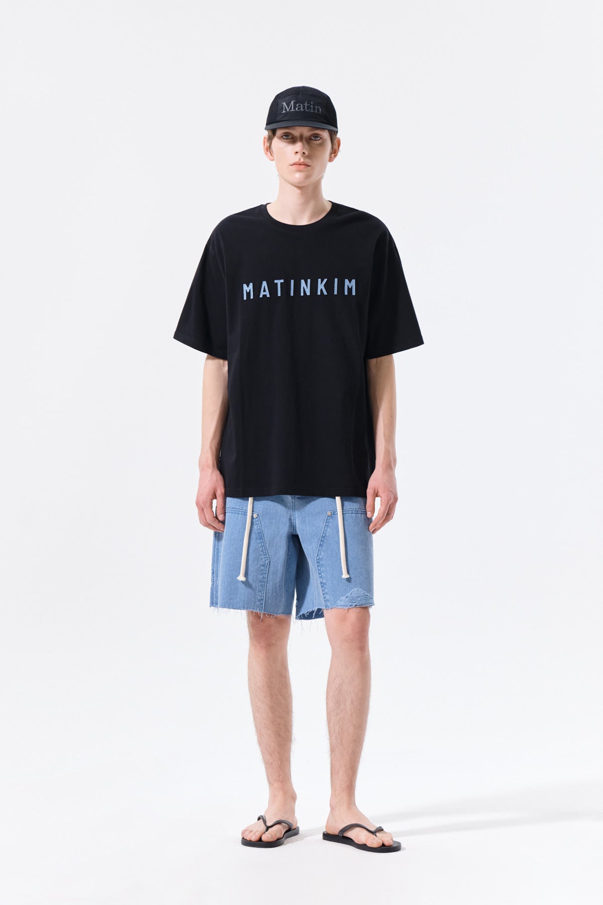 Matin Kim - Applique Felt Logo Top (Strong Black) product image 8 | TRAB K-Fashion Australia