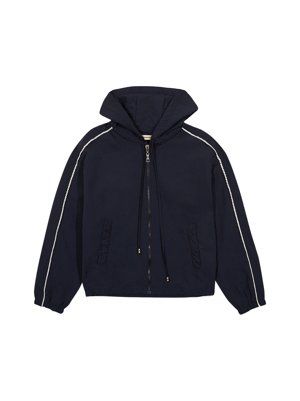 Margarin Fingers - Lace Hoodie Anorak (Dark Navy) product image 2 | TRAB K-Fashion Australia