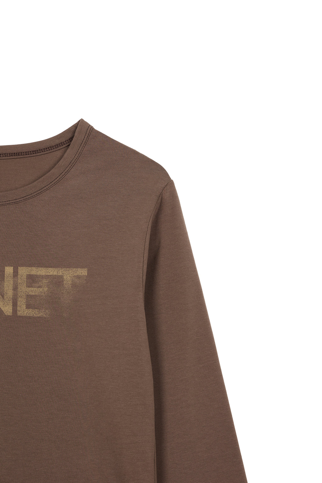 Deinet - Deinet Logo Simple Long Sleeve (Brown) product image 4 | TRAB K-Fashion Australia
