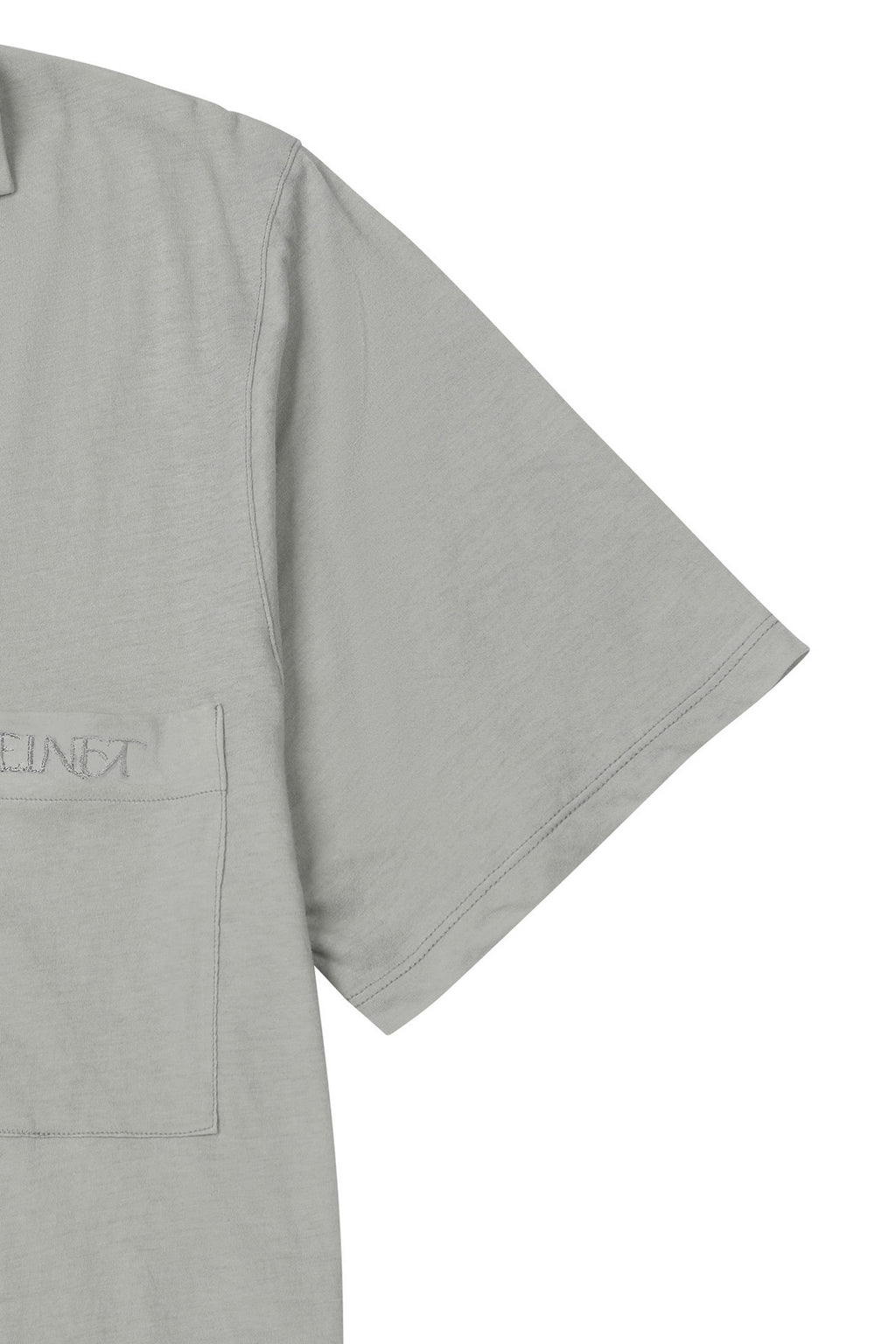 Deinet - Vintage Collar T-Shirt (Light Grey) product image 4 | TRAB K-Fashion Australia