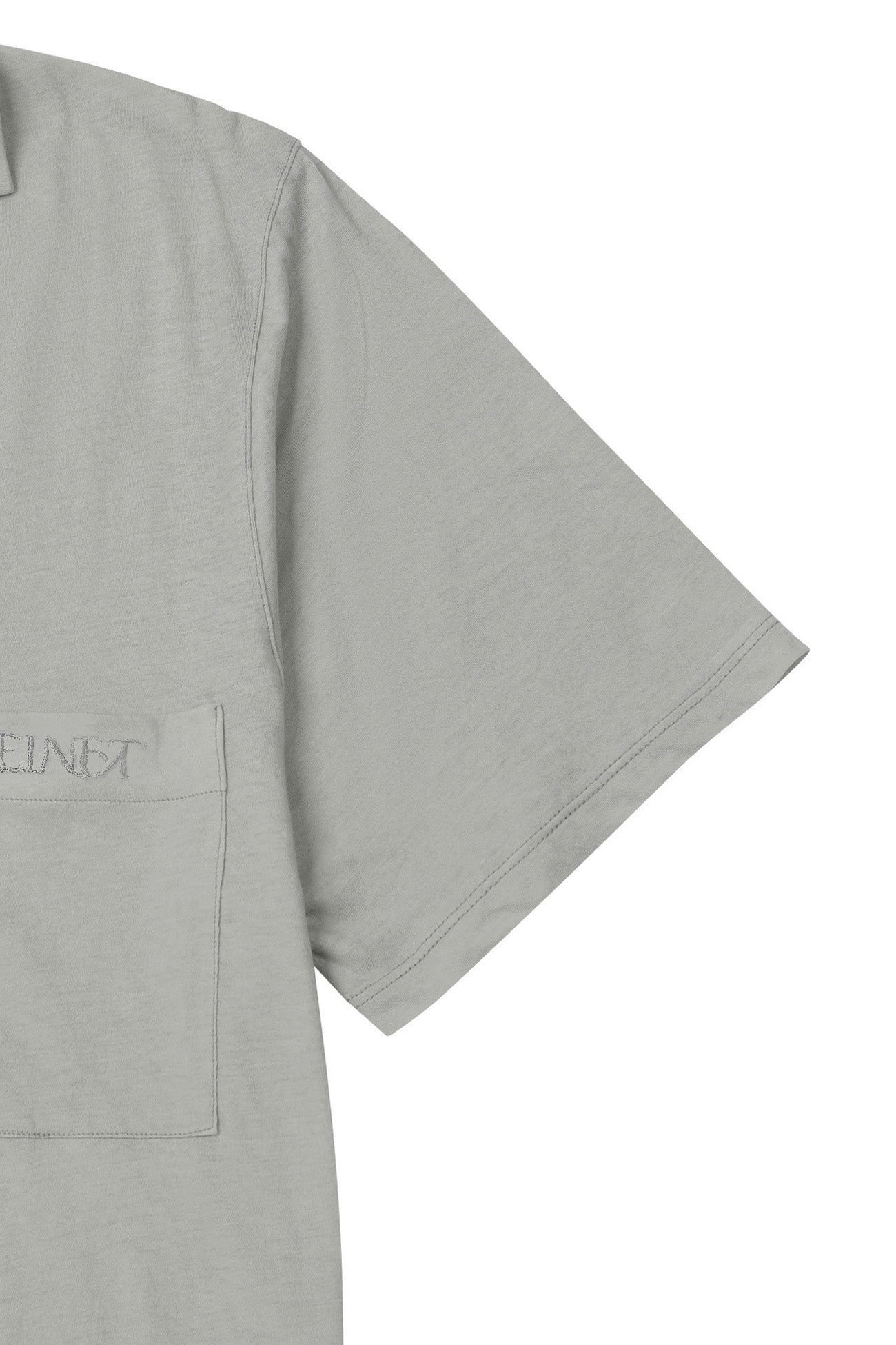 Deinet - Vintage Collar T-Shirt (Light Grey) product image 4 | TRAB K-Fashion Australia