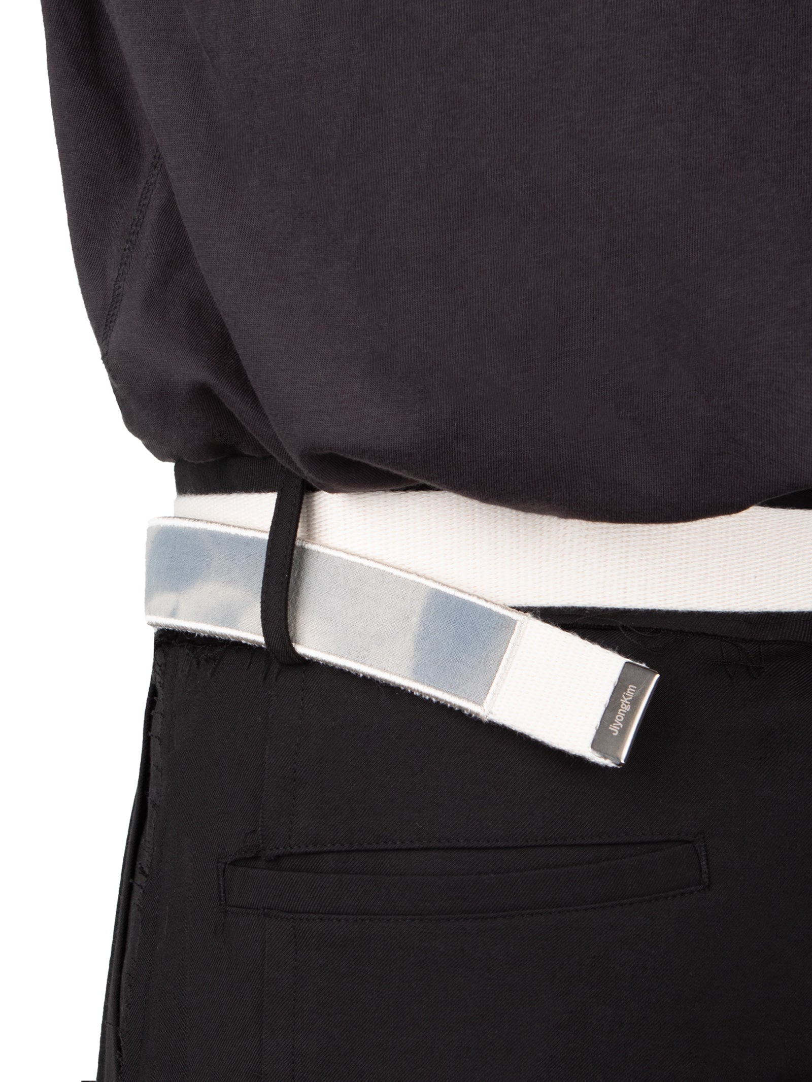 Jiyong Kim - Sun-Bleached Military Belt (Ivory) product image 3 | TRAB K-Fashion Australia
