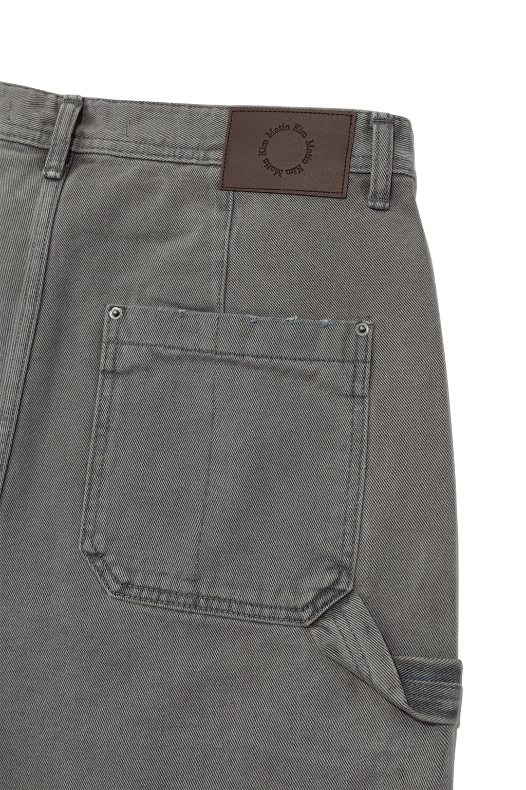 Matin Kim - Vintage Painting Carpenter Pants (Grey) product image 6 | TRAB K-Fashion Australia
