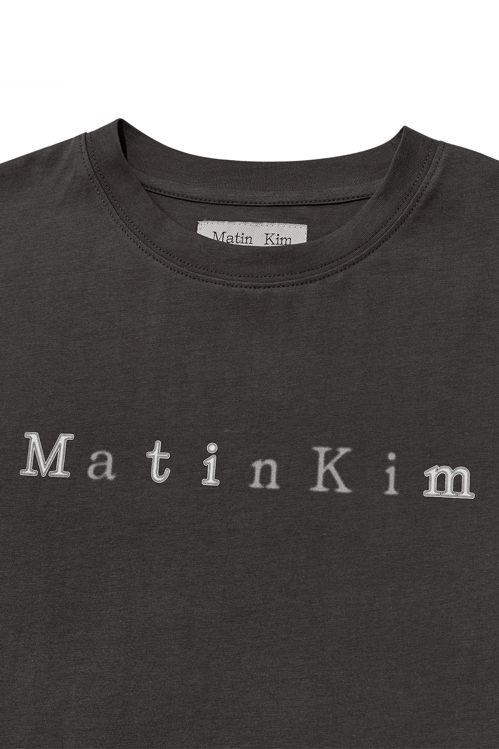 Matin Kim - Sticker Graphic Logo Top (Charcoal) product image 3 | TRAB K-Fashion Australia