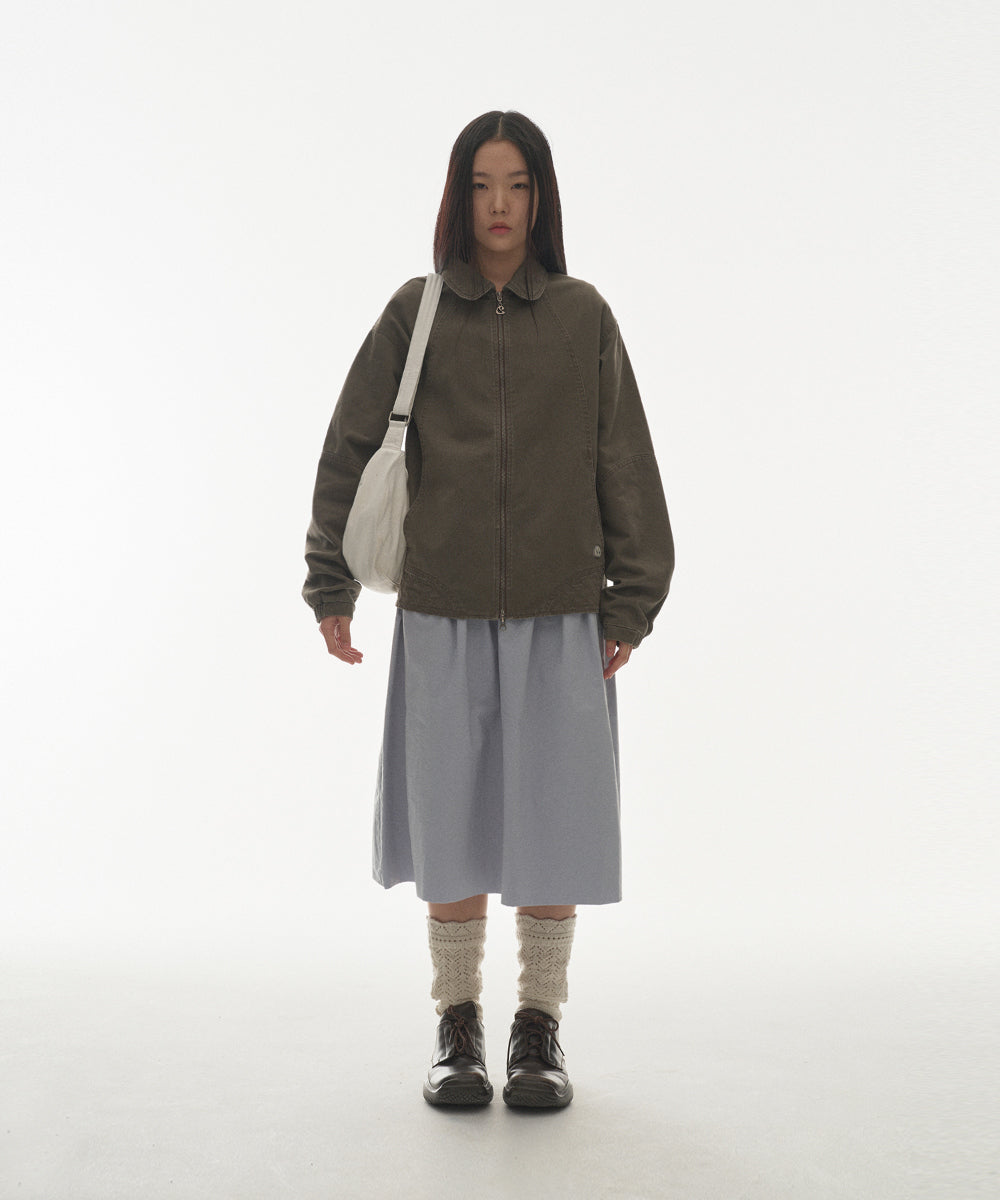 Coyseio - Round Collar Stitch Jacket Cocoa product image 9 | TRAB K-Fashion Australia