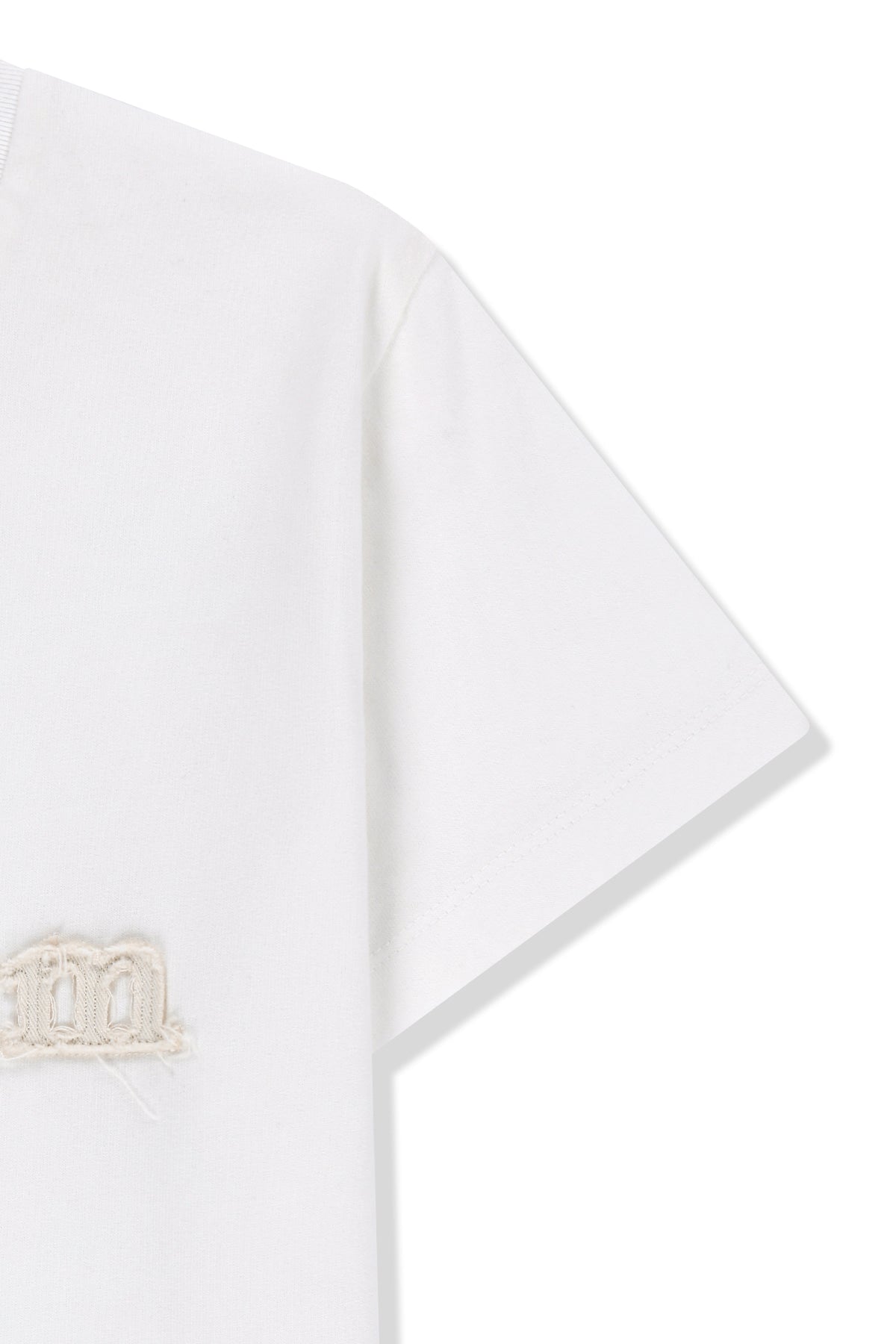 Matin Kim - Applique Logo Slim Top (White) product image 4 | TRAB K-Fashion Australia