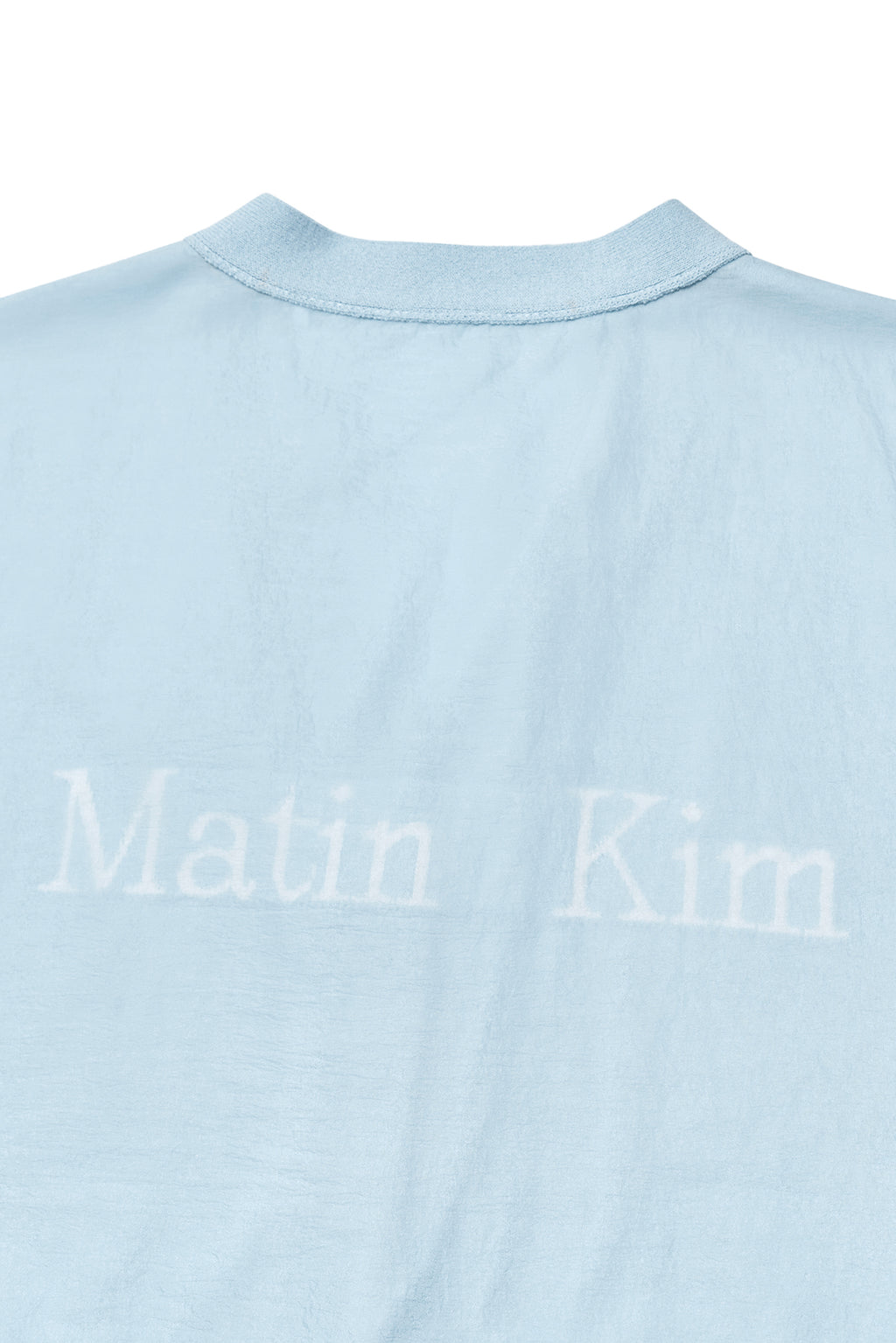 Matin Kim - Back Logo See Through Cardigan (Sky) product image 4 | TRAB K-Fashion Australia