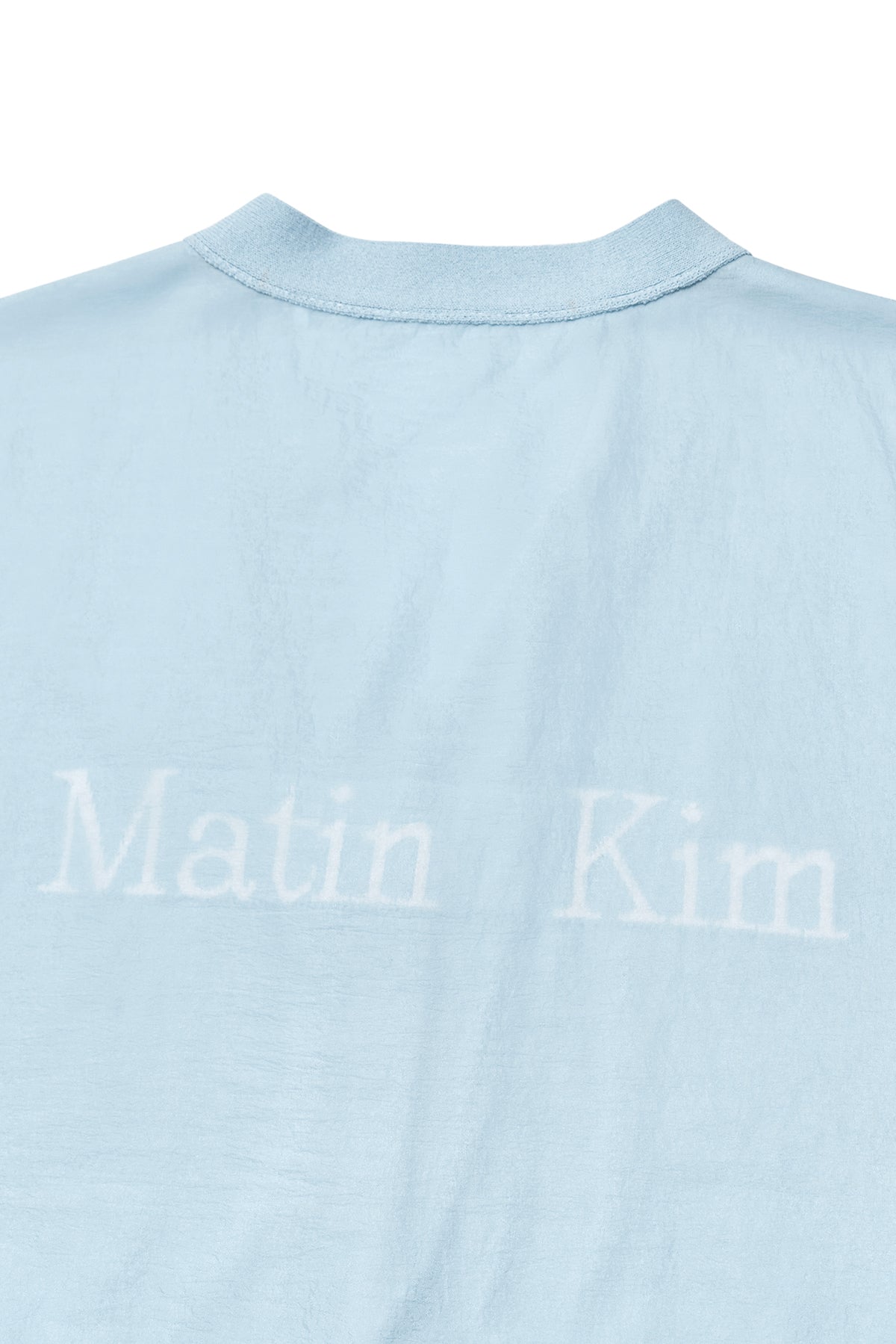Matin Kim - Back Logo See Through Cardigan (Sky) product image 4 | TRAB K-Fashion Australia