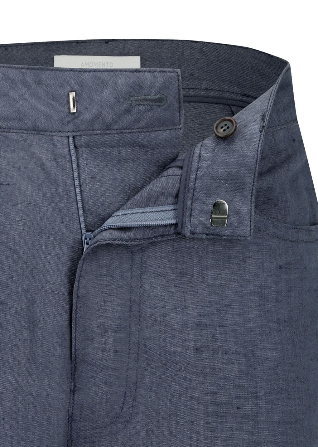 Amomento - Linen Straight Pants (Blue) product image 7 | TRAB K-Fashion Australia