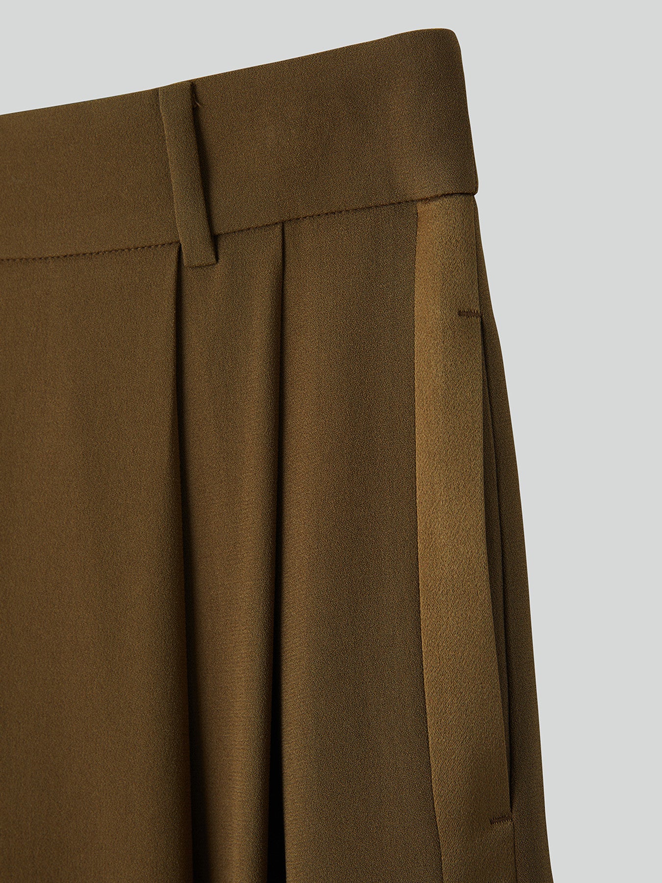 Recto - Tuxedo Detail Fluid Suit Pants (Ochre) product image 8 | TRAB K-Fashion Australia