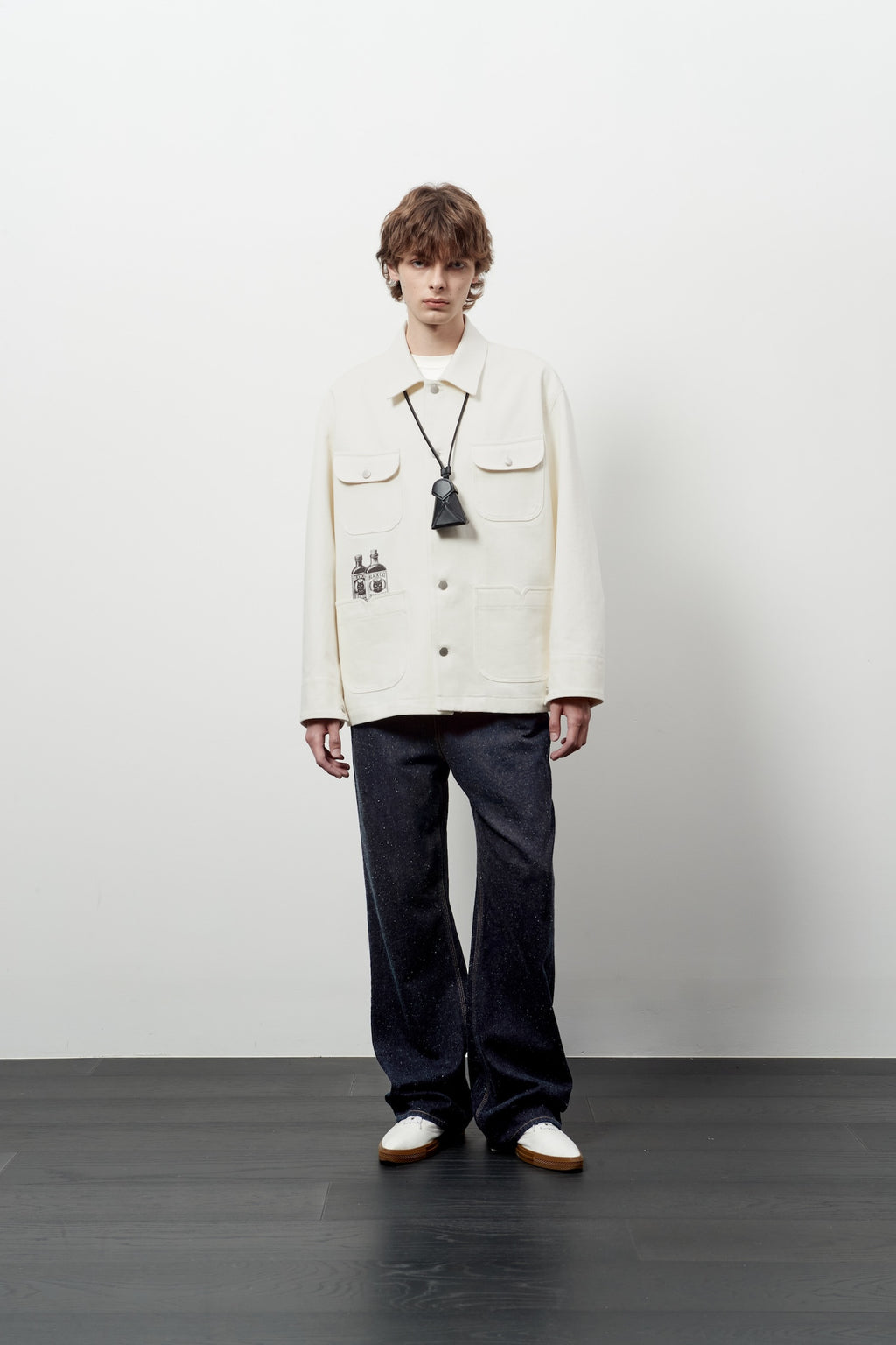 Stu - Printing Work Jacket (Cream) product image 4 | TRAB K-Fashion Australia