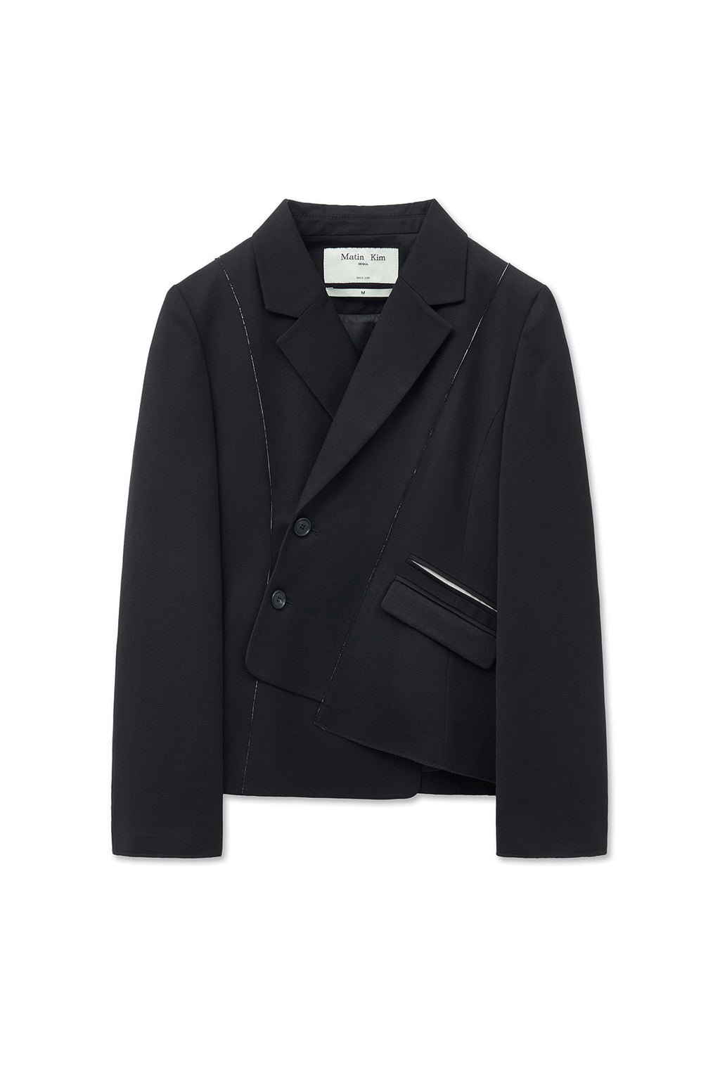 Matin Kim - Cut Out Point String Blazer (Black) product image 1 | TRAB K-Fashion Australia