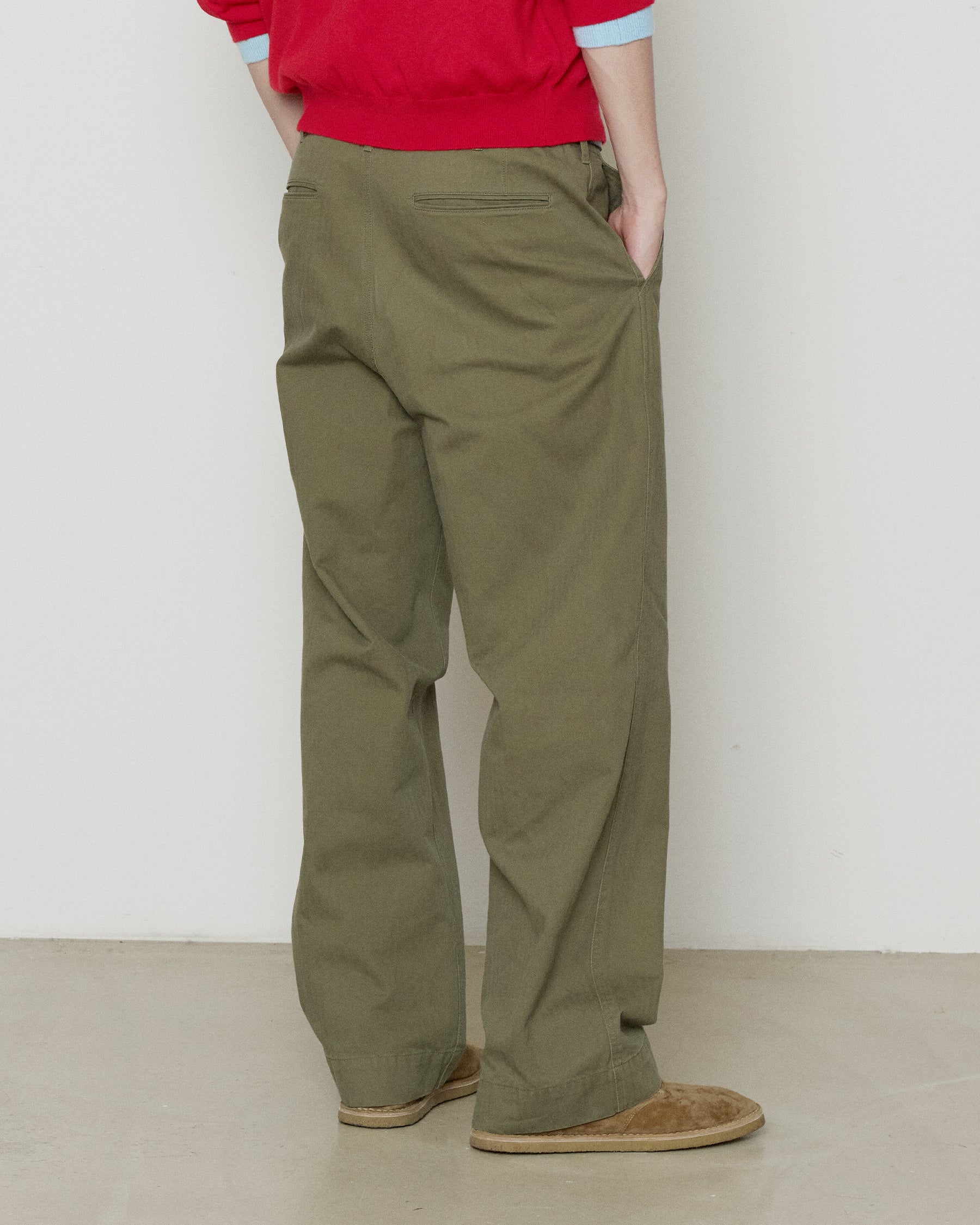 Brownyard - [Pre-Order – Ships August 19] Vintage Hbt Pants (Olive Grey) product image 2 | TRAB K-Fashion Australia