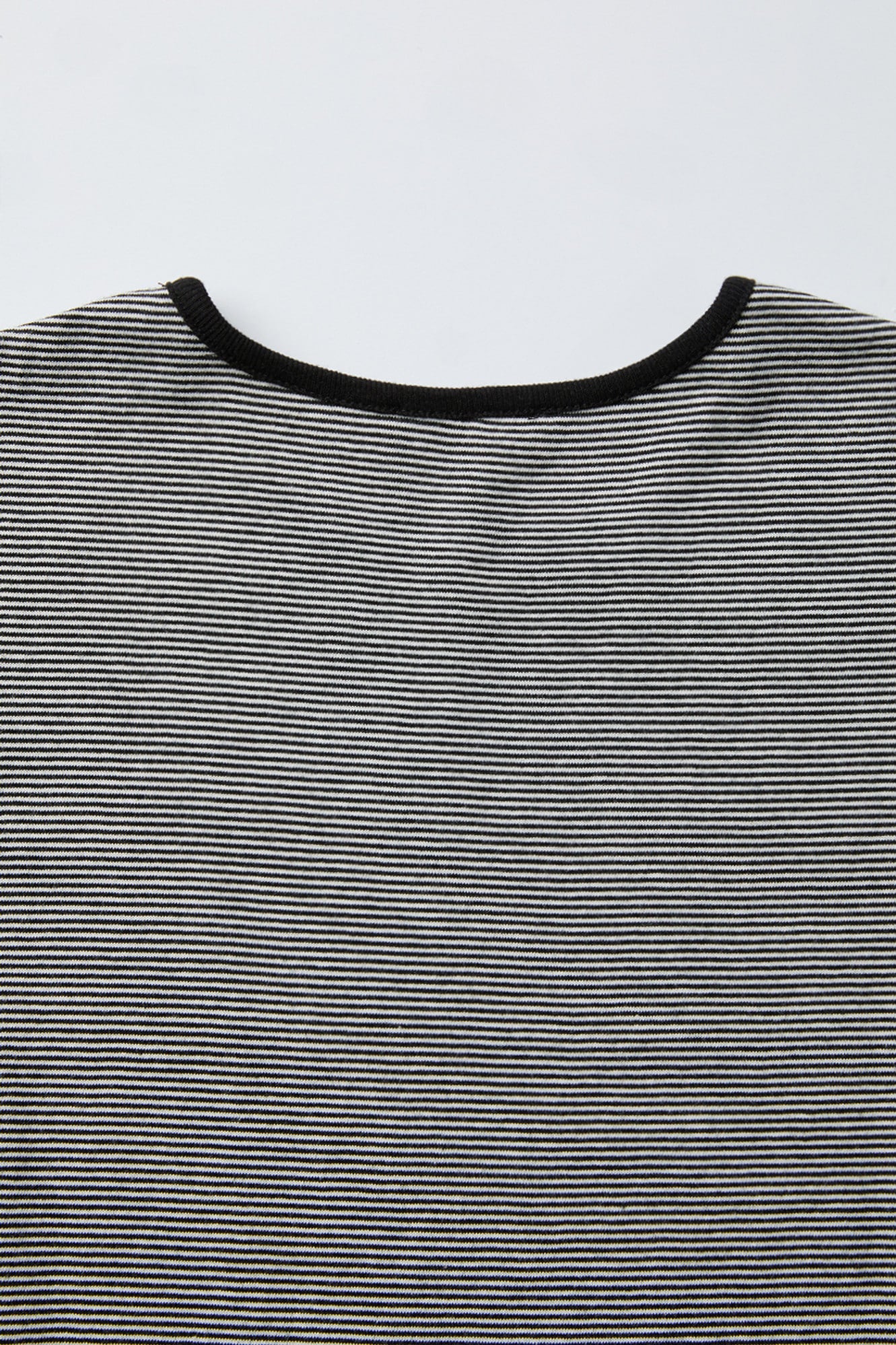 Coor - Striped Crop T-Shirt (Black) product image 6 | TRAB K-Fashion Australia