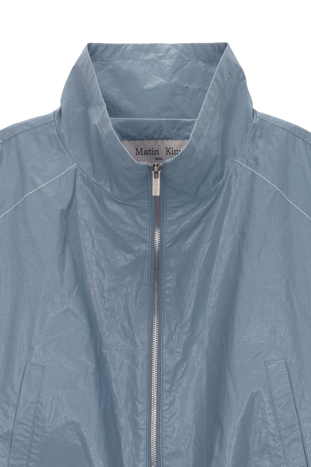 Matin Kim - Matin Coating Crop Blouson (Sky) product image 3 | TRAB K-Fashion Australia