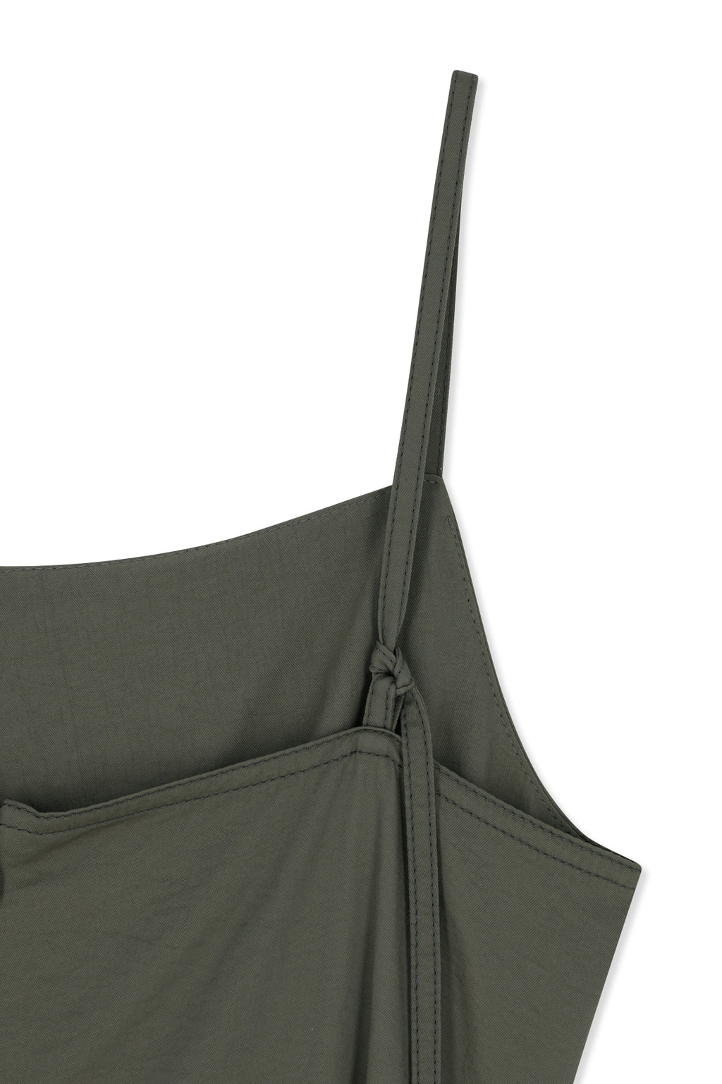 Matin Kim - Sleeveless Wrap Dress (Khaki) product image 4 | TRAB K-Fashion Australia