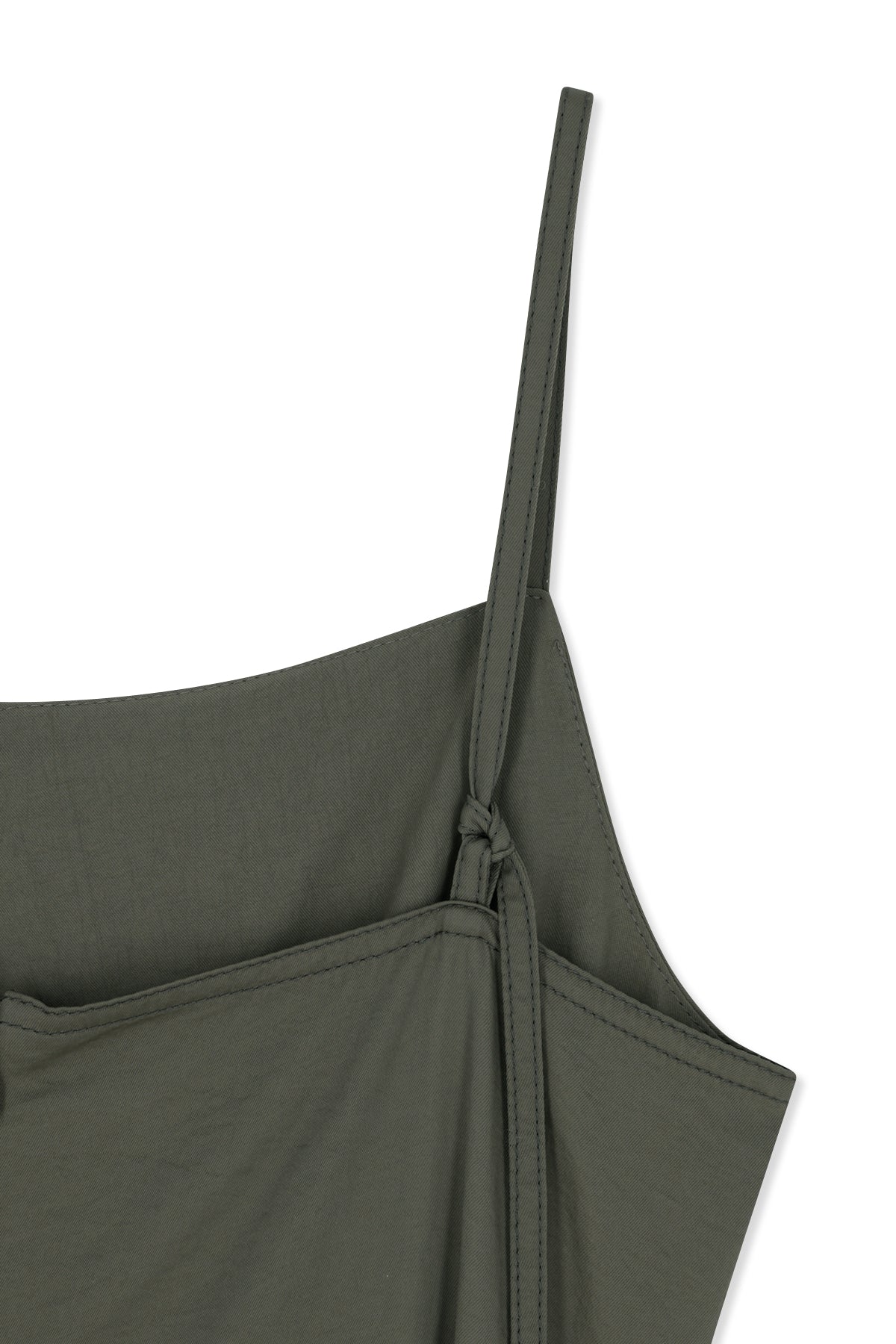 Matin Kim - Sleeveless Wrap Dress (Khaki) product image 4 | TRAB K-Fashion Australia