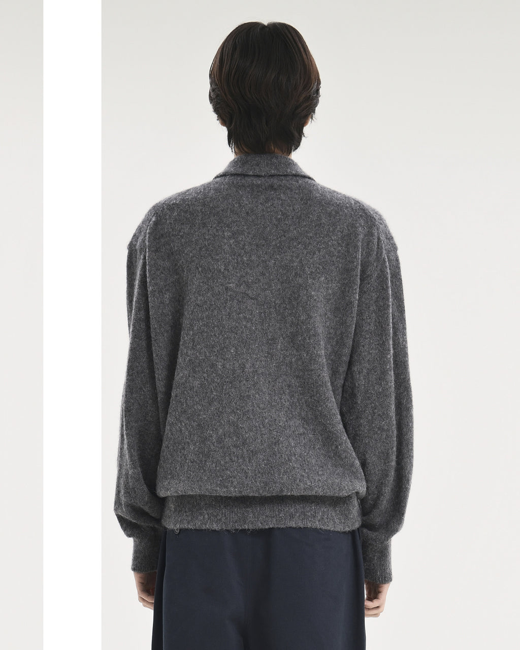 Brownyard - Alpaca Collar Cardigan (Charcoal) product image 2 | TRAB K-Fashion Australia