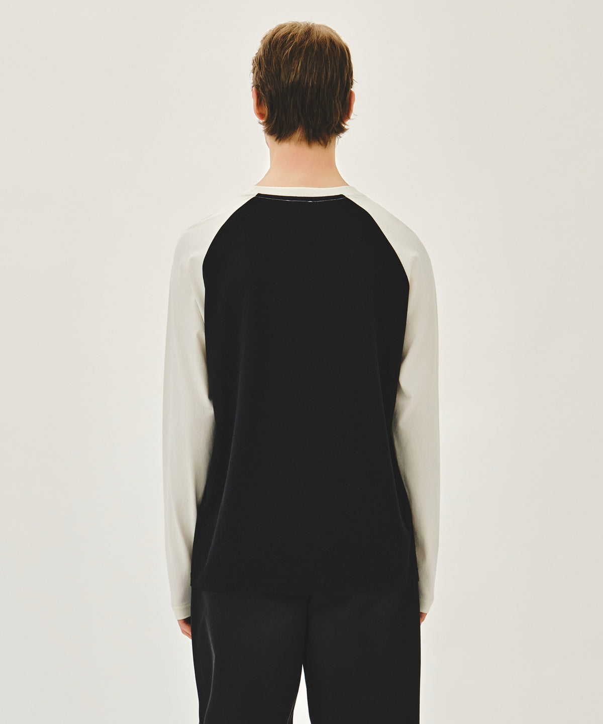 Marithe & Francois Girbaud - Sleeve Contrast Long Sleeve Tee (Ivory) product image 3 | TRAB K-Fashion Australia