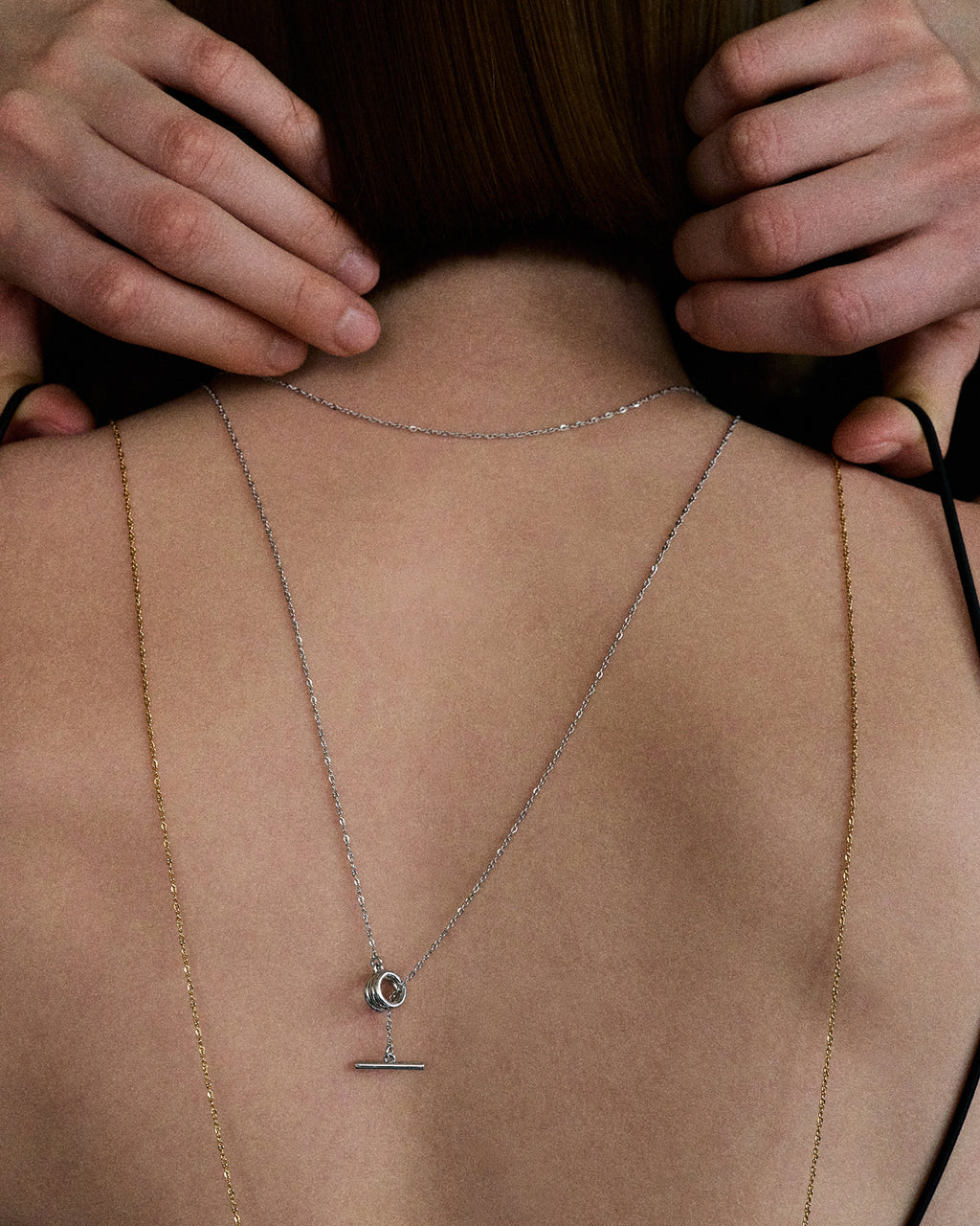 Numbering - Coil Toggle Long Necklace #8704 product image 4 | TRAB K-Fashion Australia