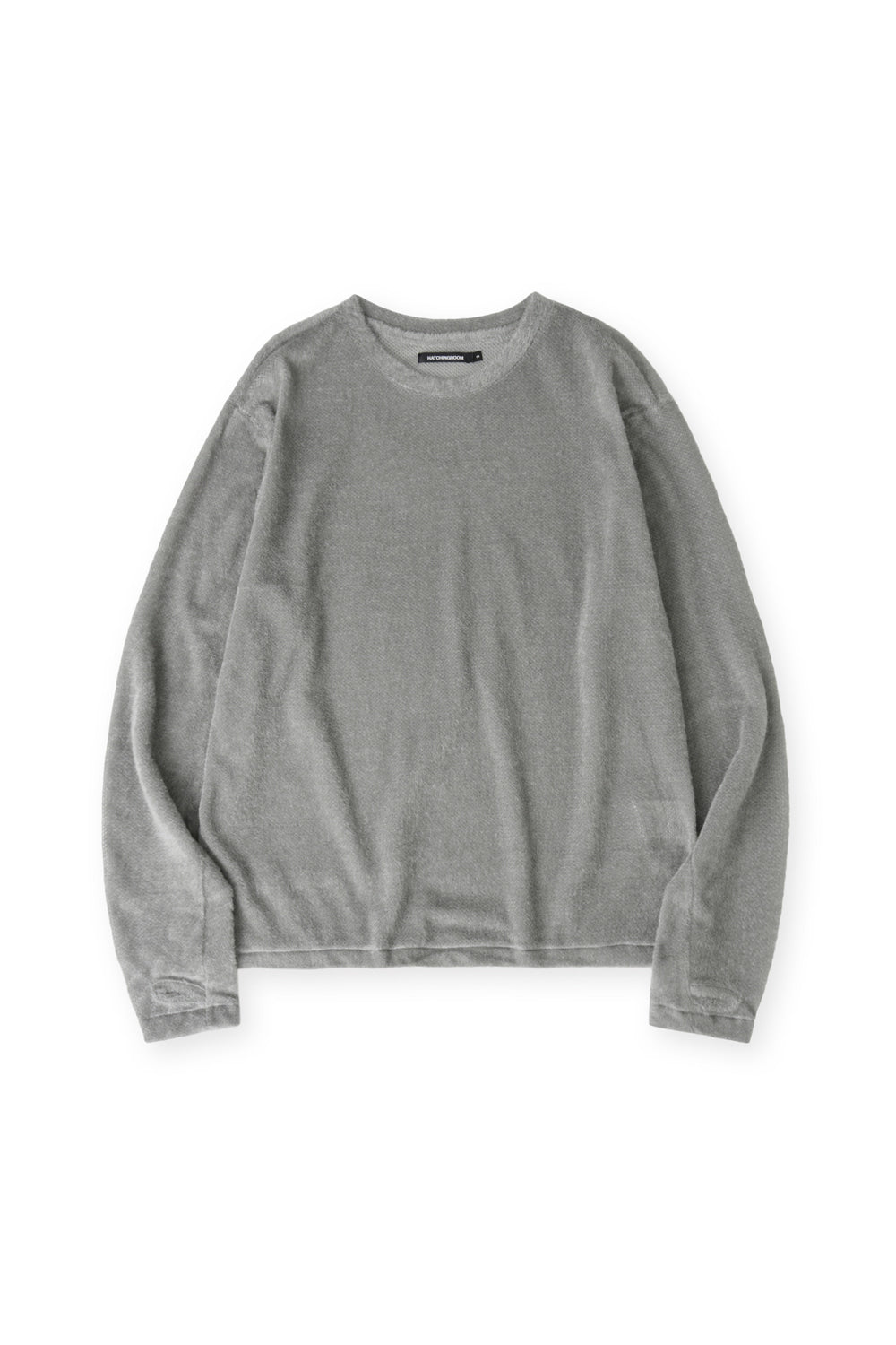 Hatchingroom - Fuzzy Mesh Tee Light (Grey) product image 1 | TRAB K-Fashion Australia
