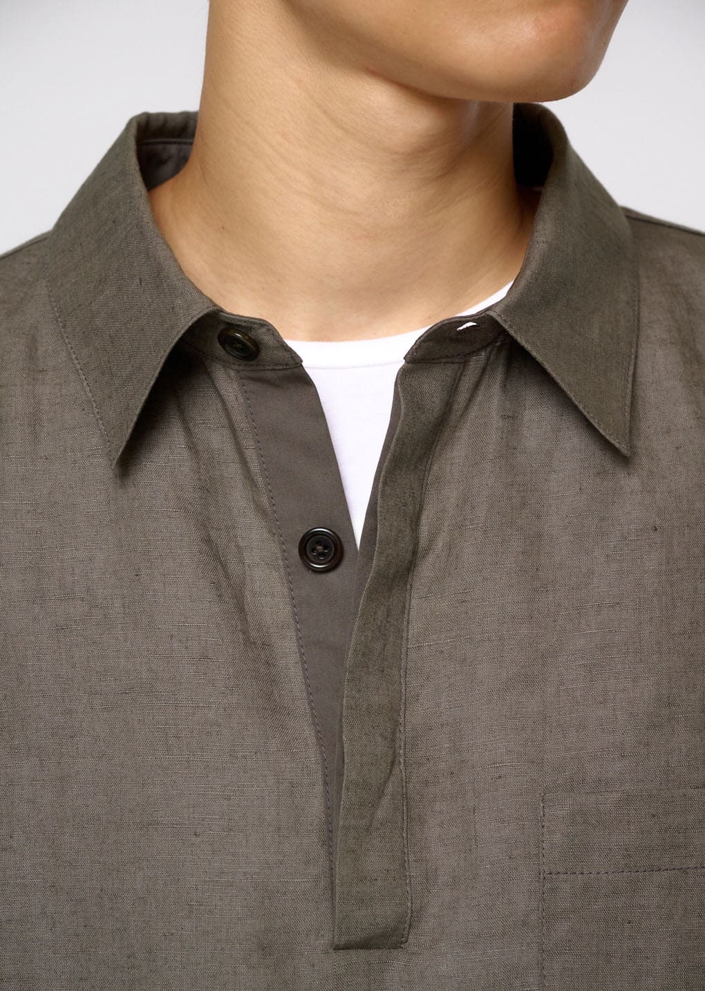 Amomento - Linen Pullover (Khaki) product image 5 | TRAB K-Fashion Australia