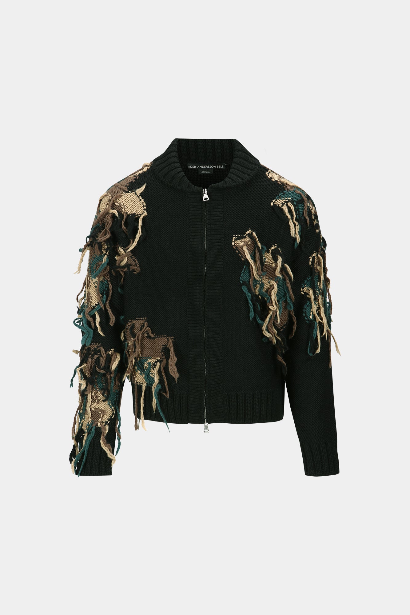 Andersson Bell - New Camouflage Zip-Up Cardigan (Black) product image 7 | TRAB K-Fashion Australia