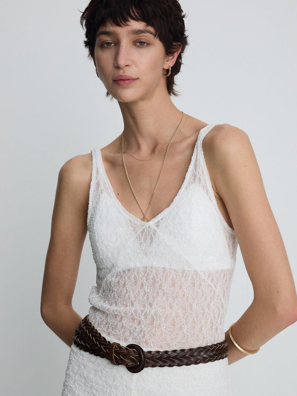 Tonywack - Lace Sleeveless Maxi Dress (Off White) product image 4 | TRAB K-Fashion Australia