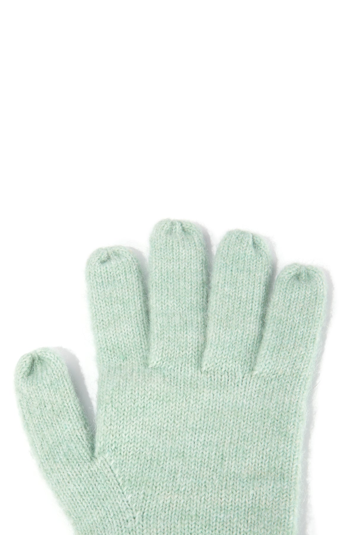 Matin Kim - Finger Hole Knit Gloves (Mint) product image 4 | TRAB K-Fashion Australia