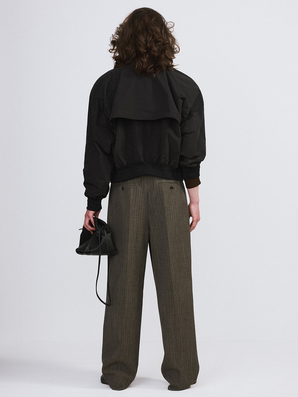 Recto - Crop Harrington Jumper (Black) product image 3 | TRAB K-Fashion Australia