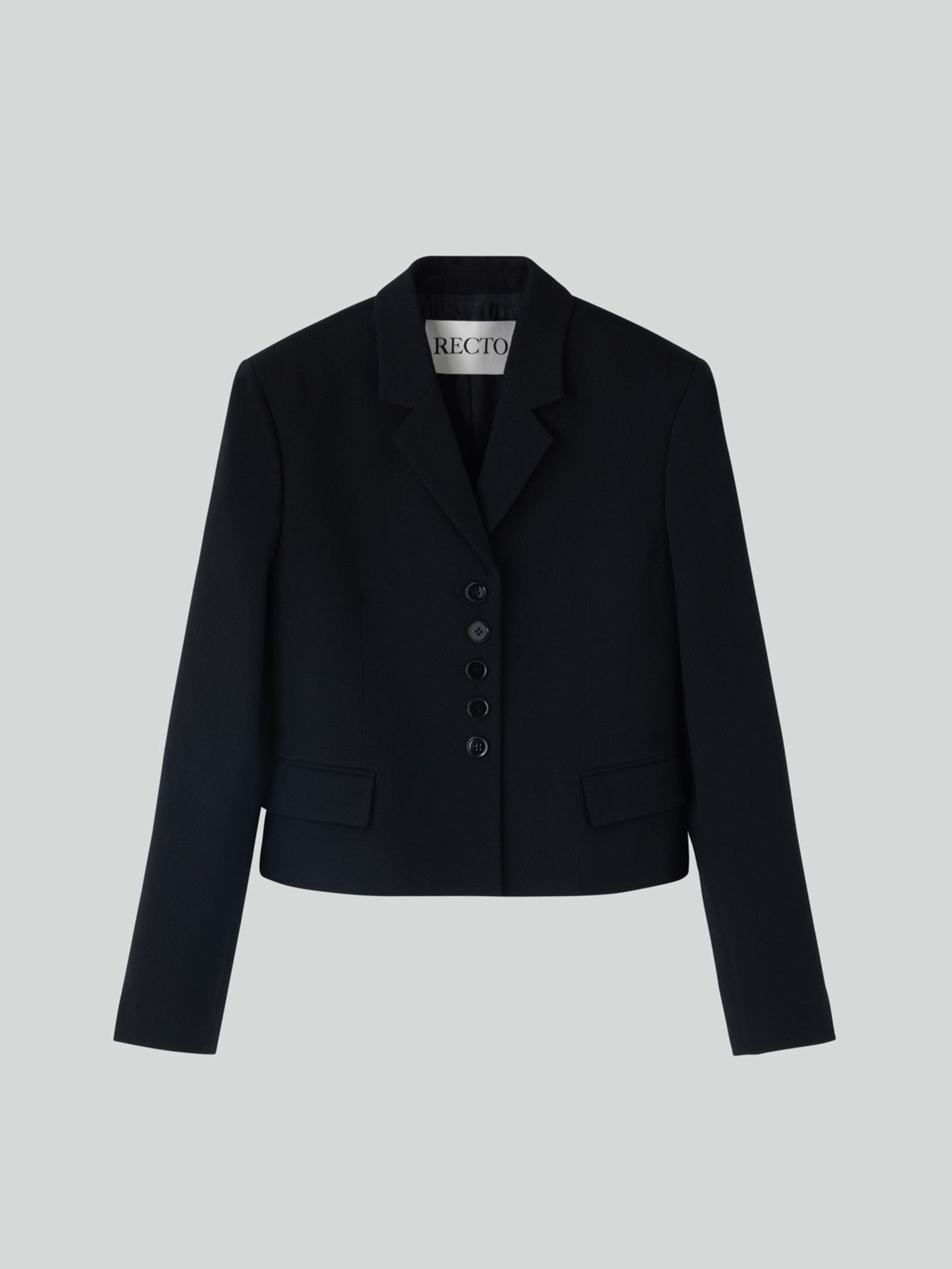 Recto - Button Detail Short Jacket (Black) product image 9 | TRAB K-Fashion Australia