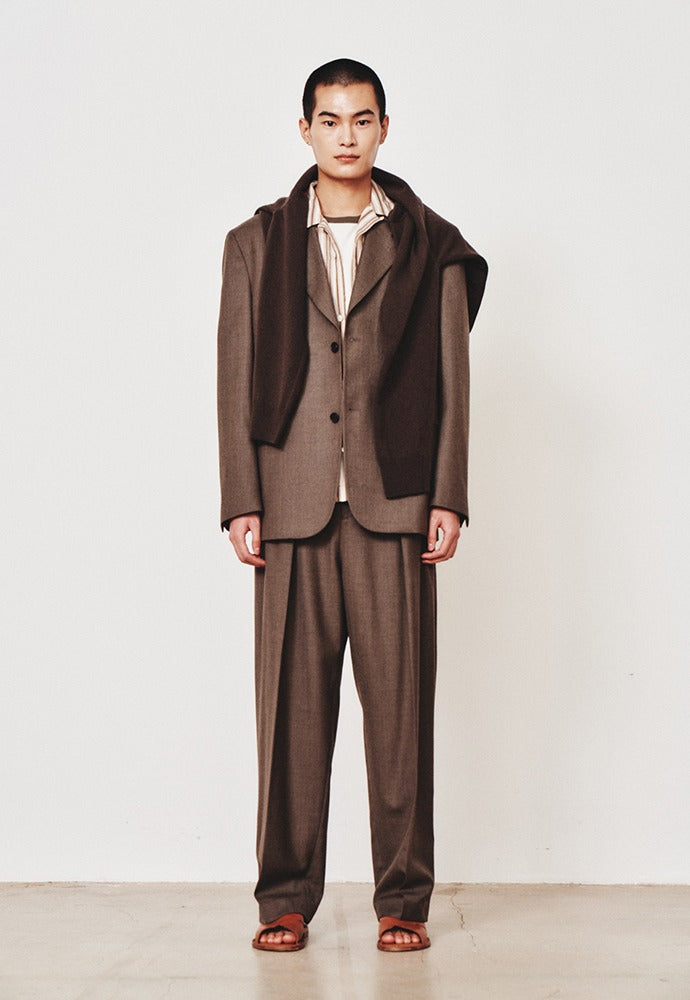 Art if acts - 2 Button Wool Blazer (Cliff Brown) product image 1 | TRAB K-Fashion Australia