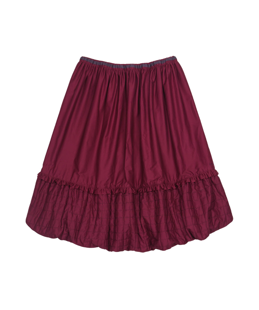 Coyseio - Quilted Shirring Balloon Skirt (Burgundy) product image 12 | TRAB K-Fashion Australia