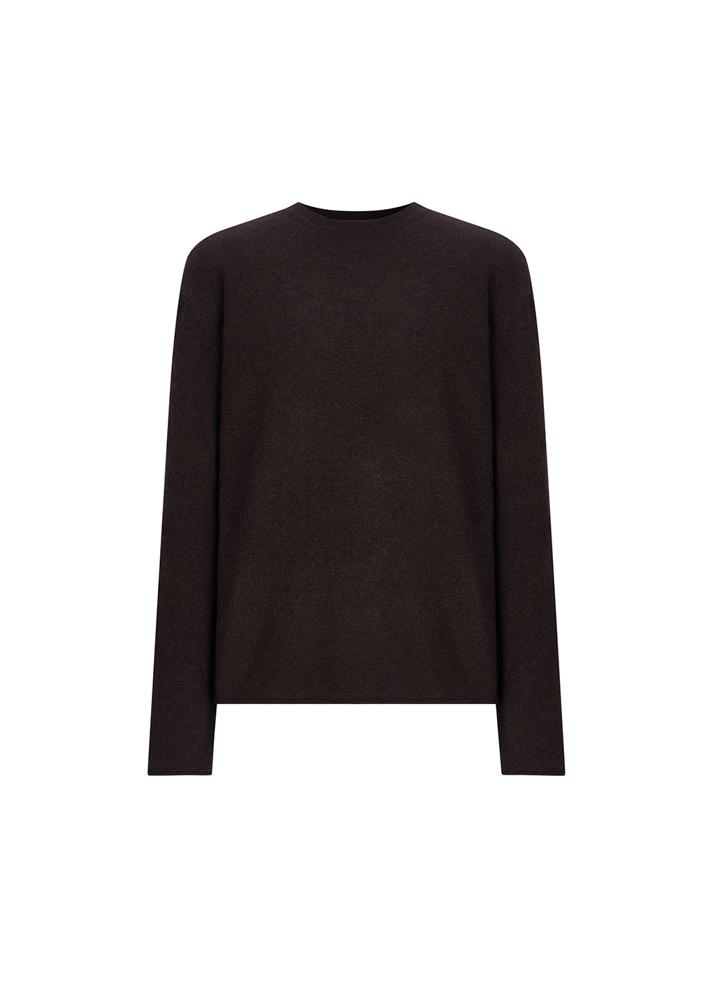 Amomento - Cashmere Easy Crewneck Knit (Brown) product image 7 | TRAB K-Fashion Australia