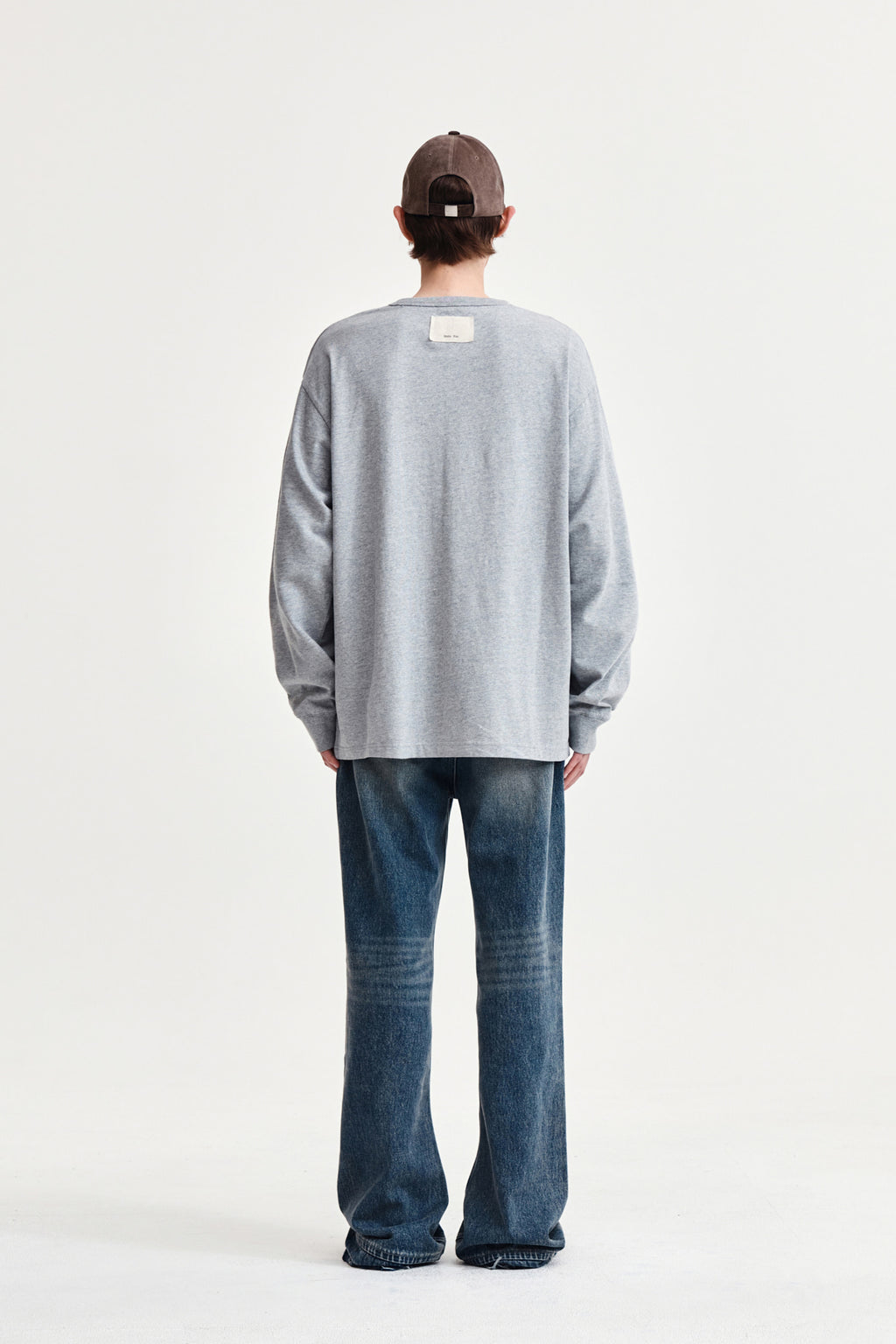 Matin Kim - Washed Flare Denim Pants (Light Blue) product image 7 | TRAB K-Fashion Australia
