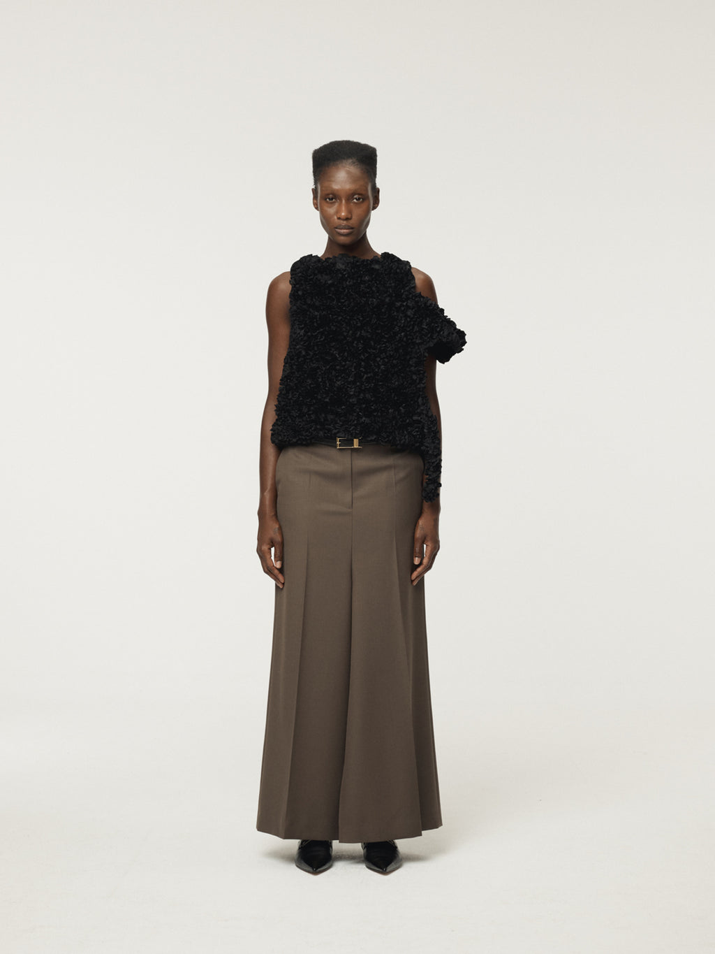 Recto - Sintra Slit Skirt Pants (Dark Khaki) product image 2 | TRAB K-Fashion Australia